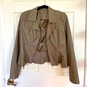 Blank NYC Taupe Moto Jacket